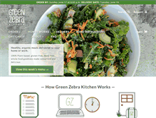 Tablet Screenshot of greenzebrakitchen.com